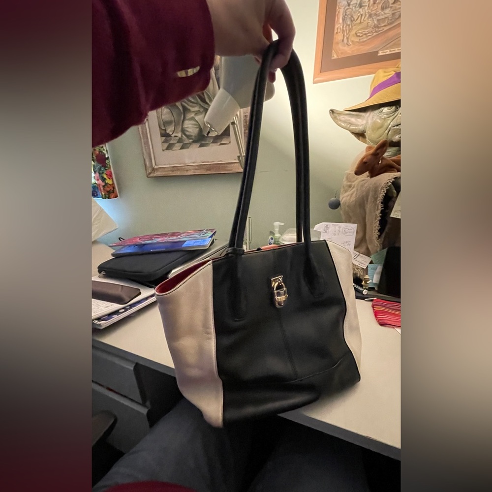 Calvin Klein leather tote bag